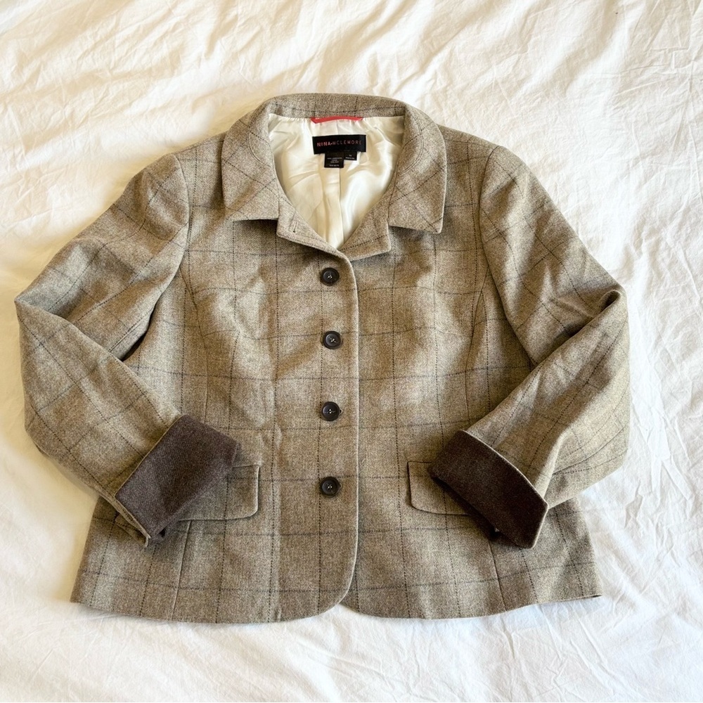 Vintage Nina McLemore Tweed Jacket, size 14